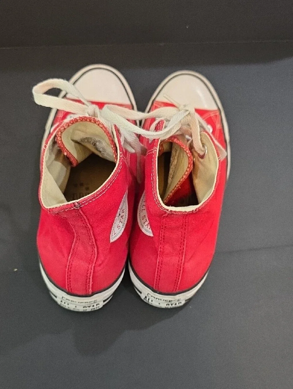 Converse High Top All Star Sneakers in Red with White Women Size 8.5 Men 6.5